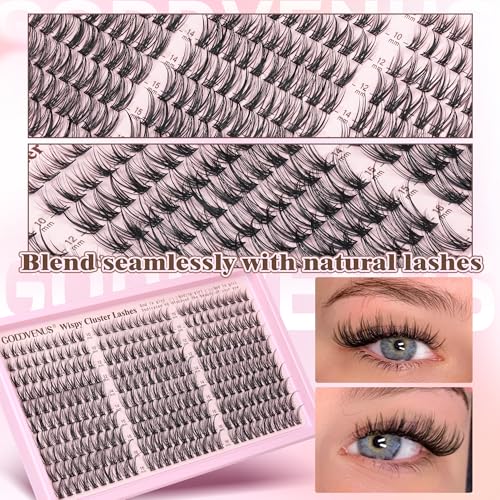 Wispy Lash Clusters - Natural DIY Eyelash Extensions 10-16mm