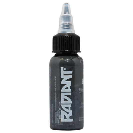 Radiant Colors Sly Gray Tattoo Ink 1oz Smooth Mid Gray Tone for Shading Blending and Soft Contrast