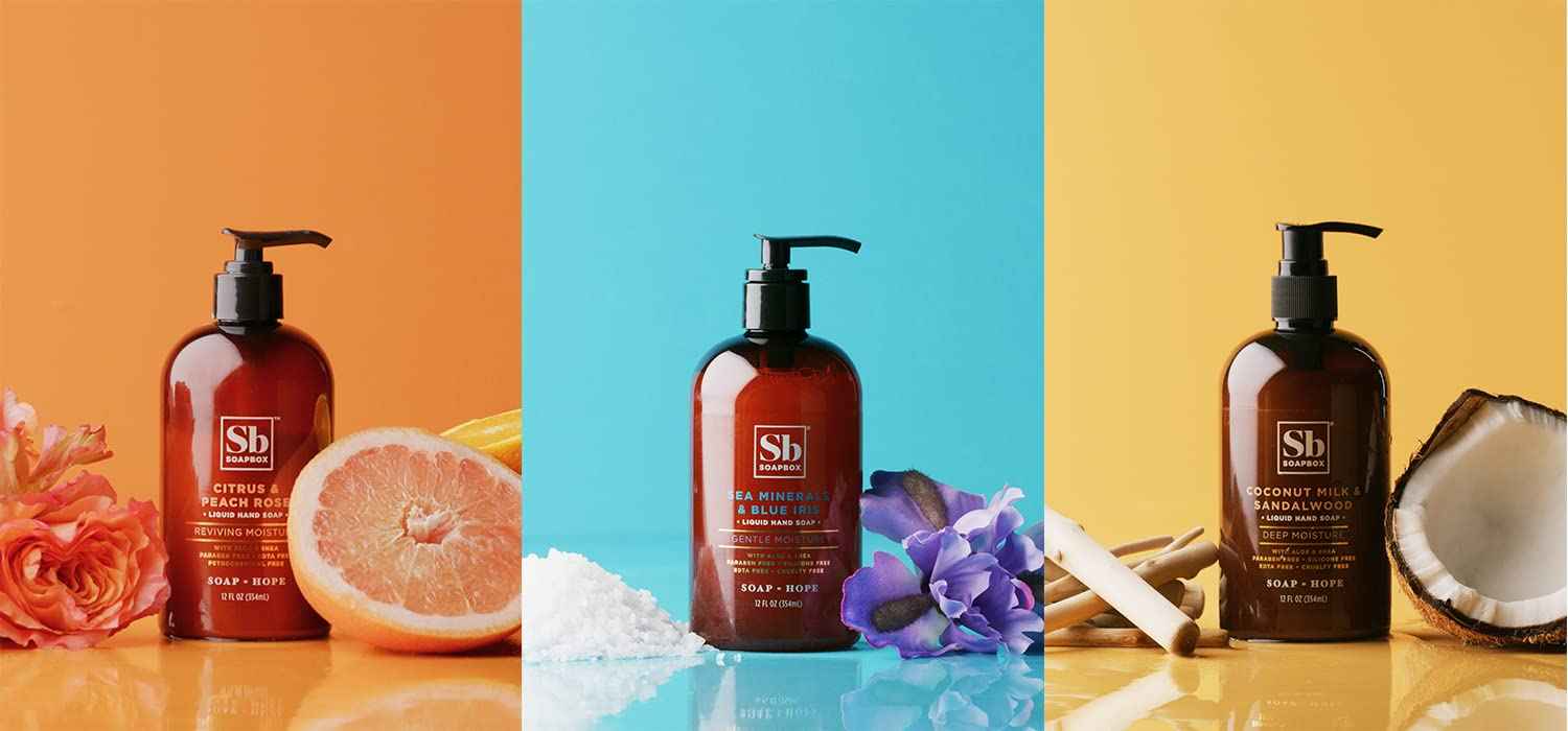 Soapbox Vanilla & Lily Blossom Liquid Hand Soap to Nourish & Add Moisture to Skin, Packed With Shea Butter to Lock-In Moisture - 1 x 340g