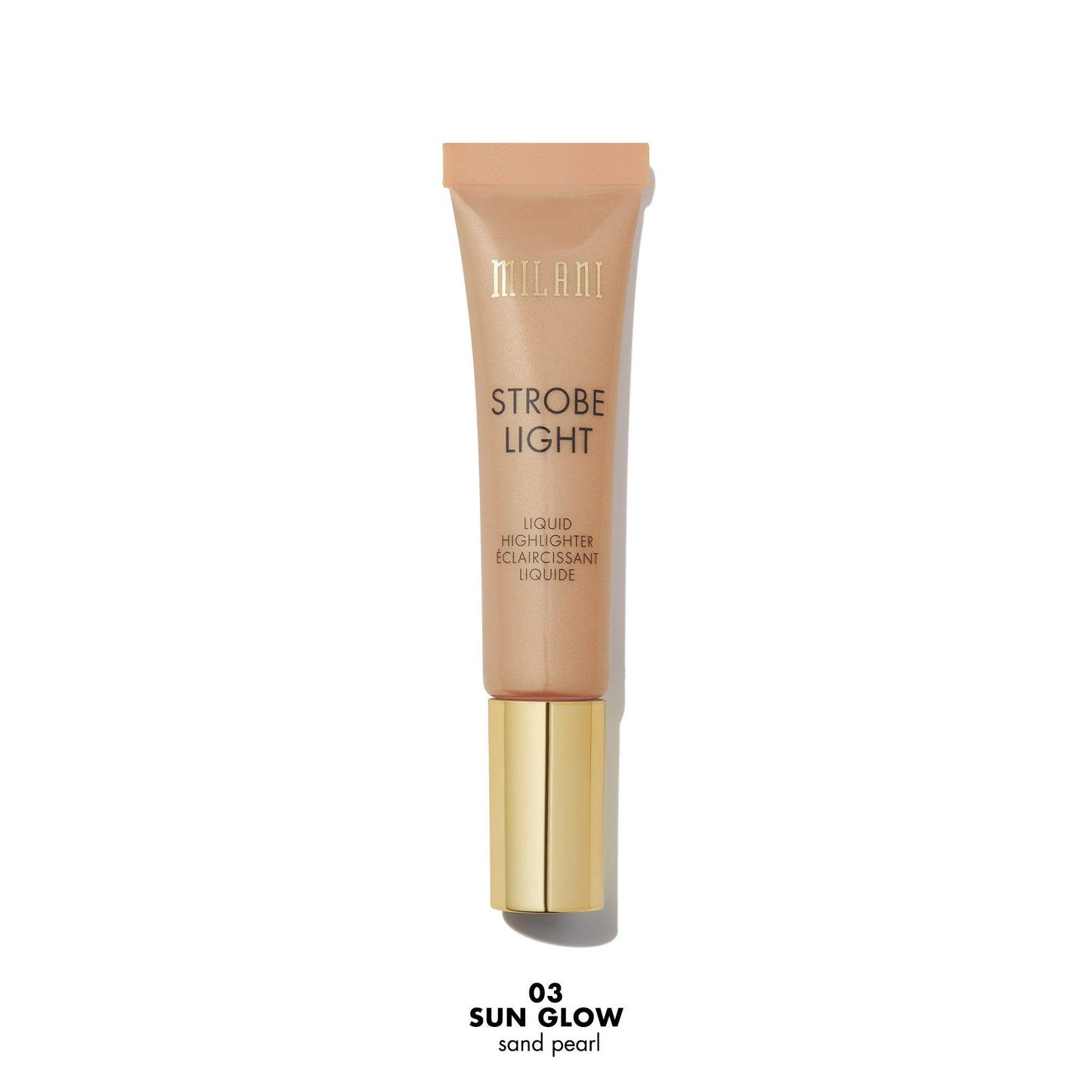 Milani Strobe Light Liquid Highlighter - Sun Glow (0.42 Fl. Oz.) Cruelty-Free Face Highlighter - Shape, Contour & Highlight Face with Liquid Shimmer Shades