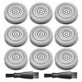 Replacement Blades for Electric Razor for Men, 9 Pack Replacement Heads for Shaver SWS7105 SWS7105BK, 2 Cleaning Brush