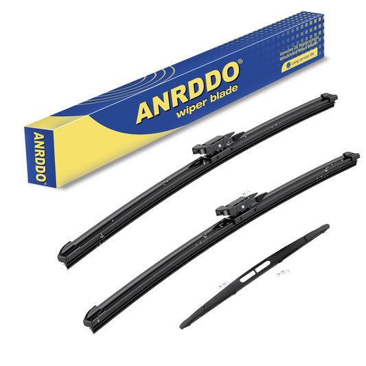 3 Wipers Replacement For Ford Escape 2012-2008 Original Equipment Replacement Windshield Wiper Blades Set 20"+20" +12" (Set of 3) Pinch Tab