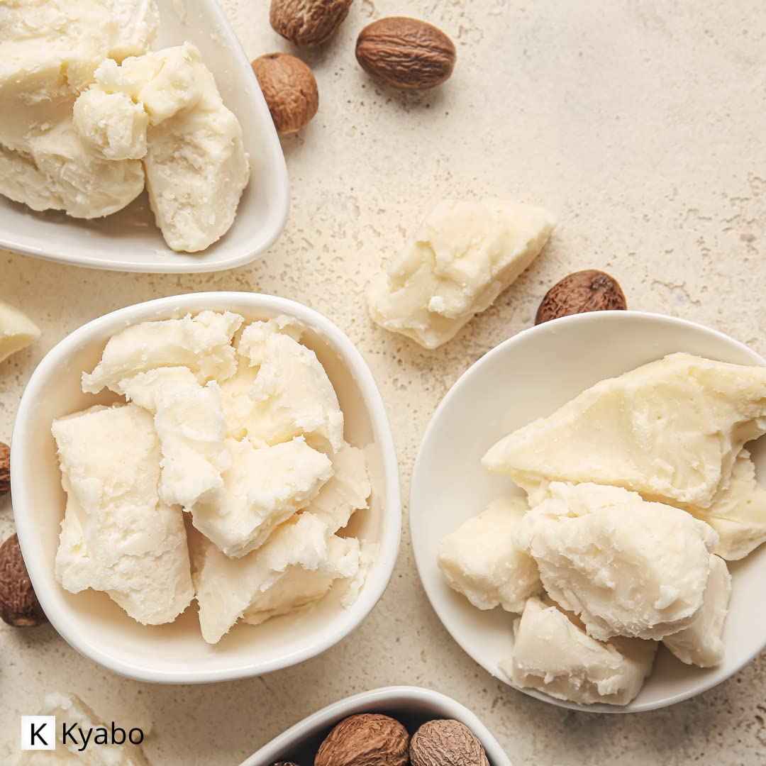 Kyabo New Pure African White Ivory Shea Butter 5Lbs Premium 100% Natural Virgin RAW Organic Grade A Unrefined Ghana Skin Beauty Care Face Body Hair Scalp Non GMO Natural Karite Organics