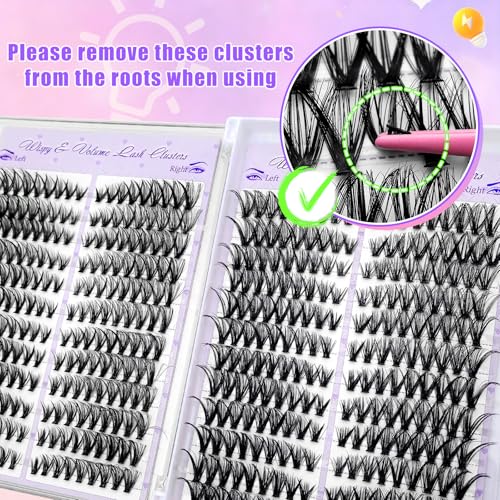 432 Pc Cat Eye Lash Clusters Kit with Glue & Tools