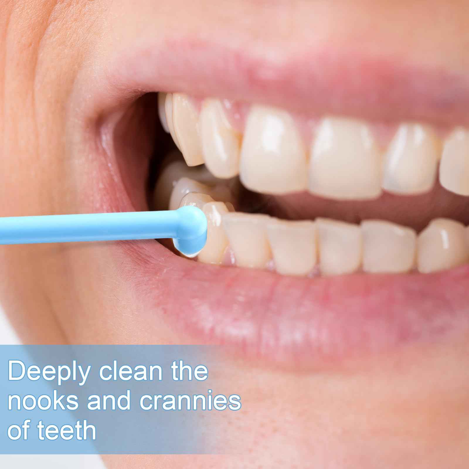 Qinyoung 48 Pcs End Tuft Toothbrush Individually Wrapped Small Head Toothbrush Reusable Orthodontic Brushes for Back Teeth Wisdom Teeth Implants Detail Cleaning, Green Blue Pink and Orange