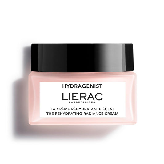 LIERAC Hydragenist - Rehydrating Radiance Cream - Natural Hydrating Face Moisturizer for Women with Hyaluronic Acid & Rehydrating Ferment, Recomended for All Types of Skin, 50 ml