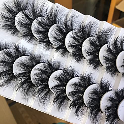 20mm Wispy Faux Mink False Eyelashes - 8 Pairs Dramatic Volume