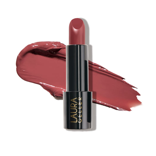 LAURA GELLER NEW YORK Modern Classic Lipstick - Mauve Majesty - Ultra-Rich Color - Luxurious and Lightweight - Cream Finish