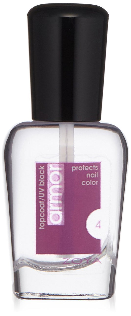 ZOYA Armor Top Coat Clear, 0.5 Fl Oz