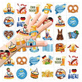 Oktoberfest Temporary Tattoos, 72 Pieces with 24 Designs