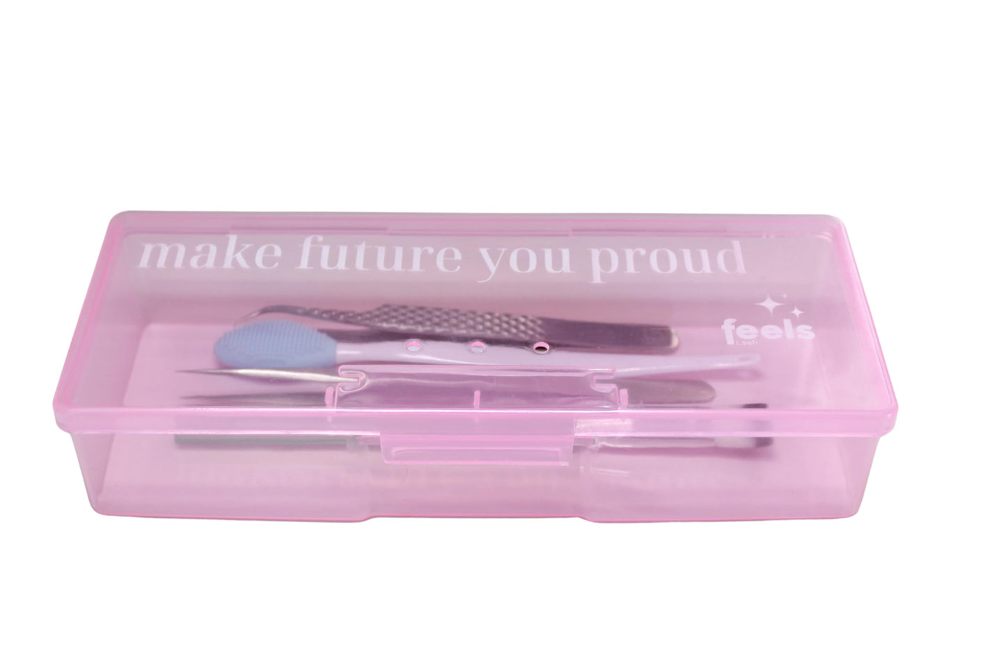 Tweezer Holder Box Storage Organizer for Lash Artists, Estheticians, Nails, Manicure, Hair Salon, Spa, Shelf for Eyelash Extension Tweezers, Dust proof