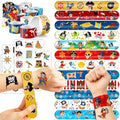72-Piece Pirate Party Favors Set - Temporary Tattoos & Slap Bracelets