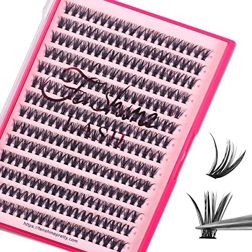 Cluster Eyelash Extensions 280pcs 10mm 40D Black Lashes
