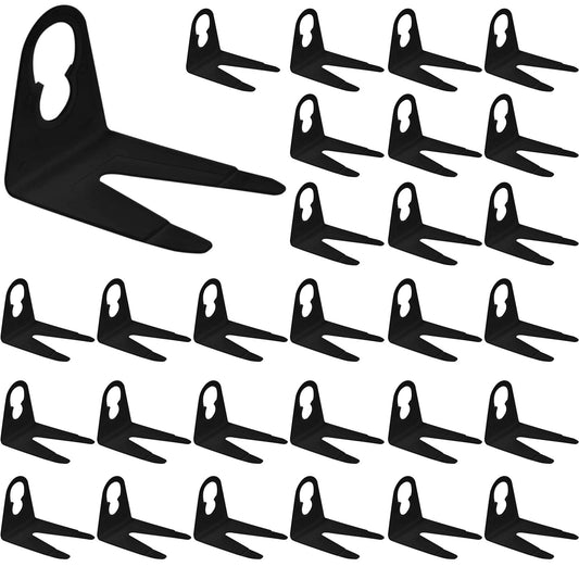 Mudder Original Shingle Tab Light Clips for C7 C9 Lights Christmas Light Plastic Clips Weatherproof Outdoor Light Gutter Hooks for Christmas Decoration String Lights (Black, 200 Pieces)