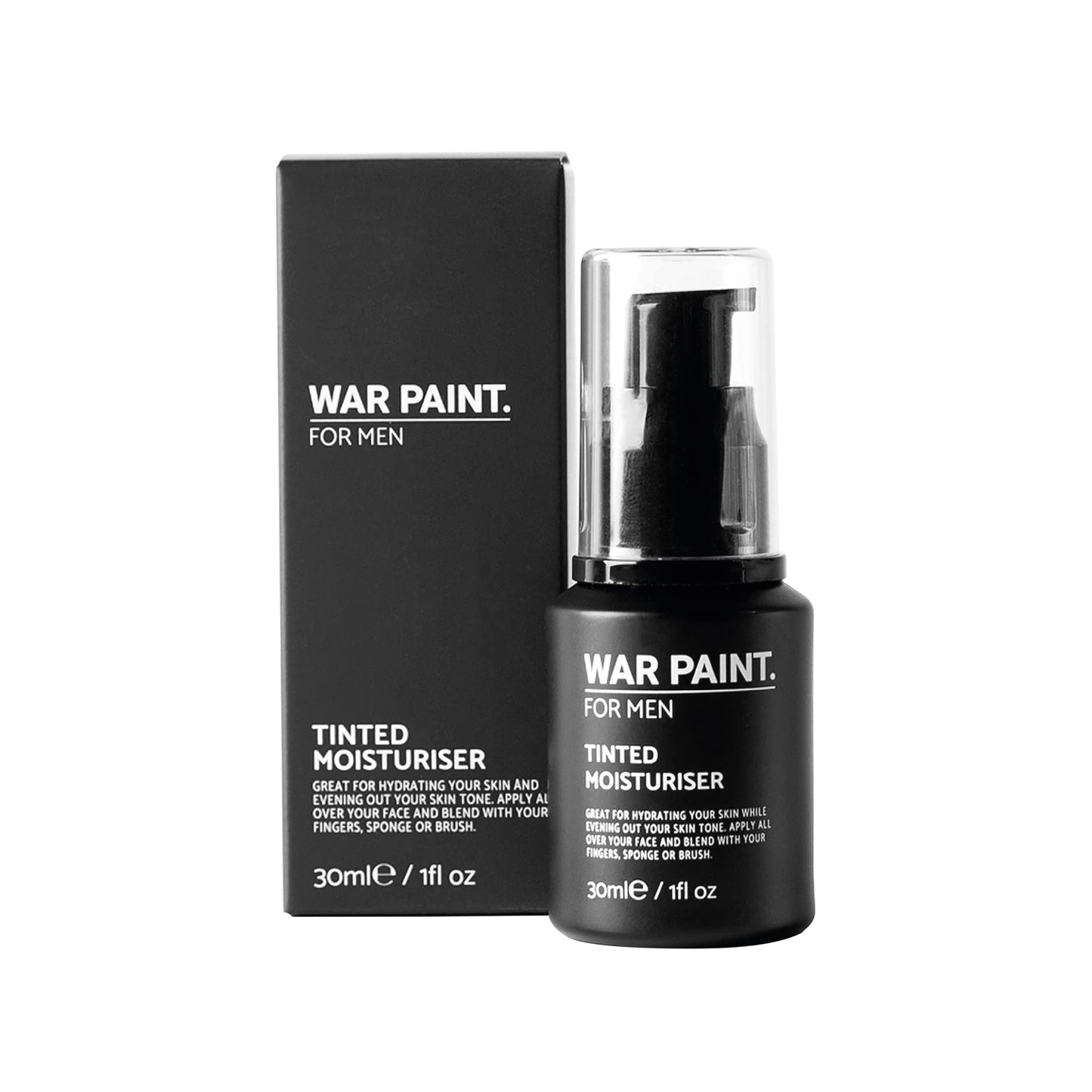 War Paint For Men Tinted Moisturizer & Light Foundation for Face - Vegan Friendly & Cruelty-Free - Natural Looking Makeup For Men - Fair Shade - 30ml