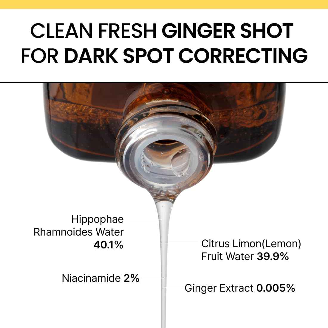 delphyr Ginger Vitamin C Shot Serum | Daily serum with Ginger Extract & Vitamin C | Targets dark spots and dullness | Korean vegan skincare for all skin types