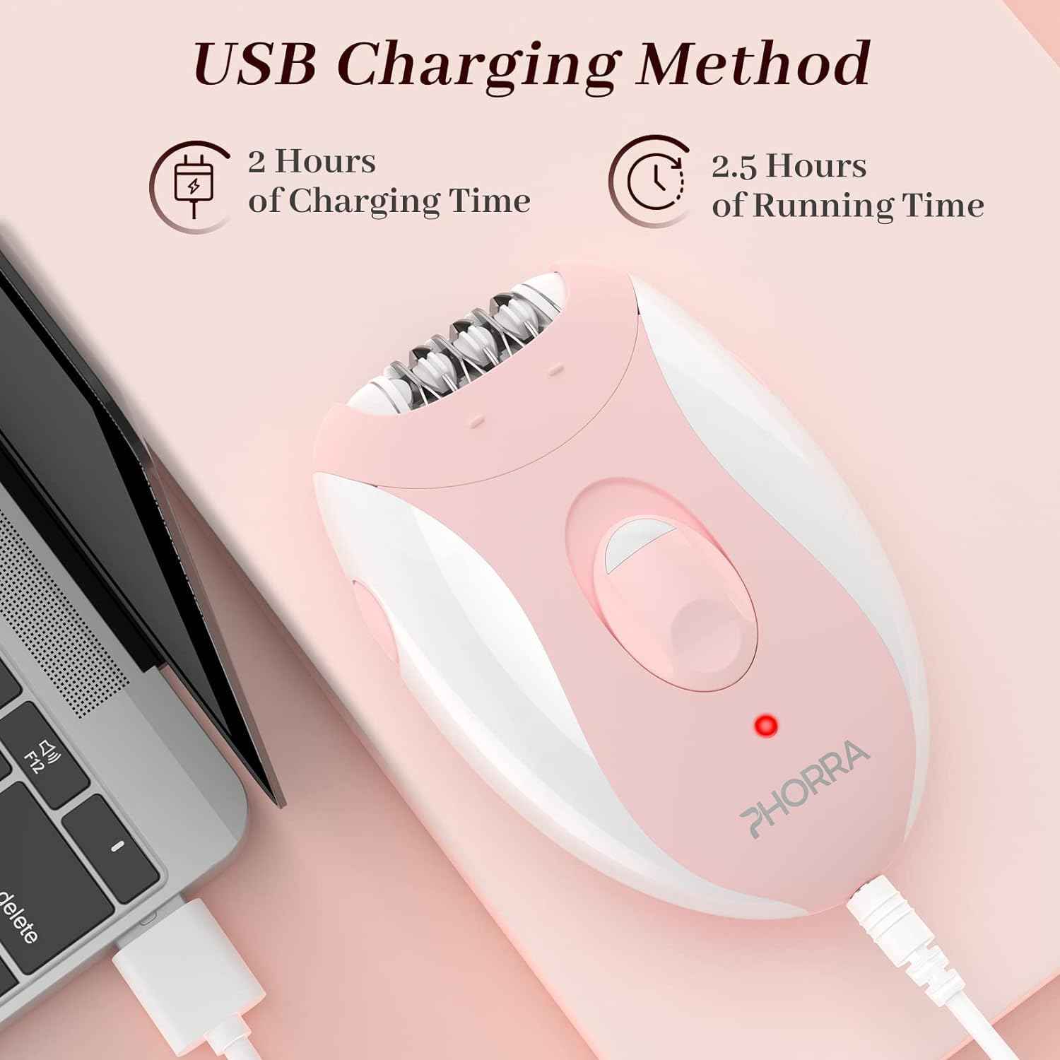 Epilator for Women, Smooth Glide Epilator for Women Face with 2 Speeds, Epilator Smooth Face Trimmer Device, Facial Hair Removal for Face Legs Arms Armpit Bikini