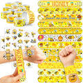 Bee Party Favors Set - 48 Tattoos & 24 Slap Bracelets