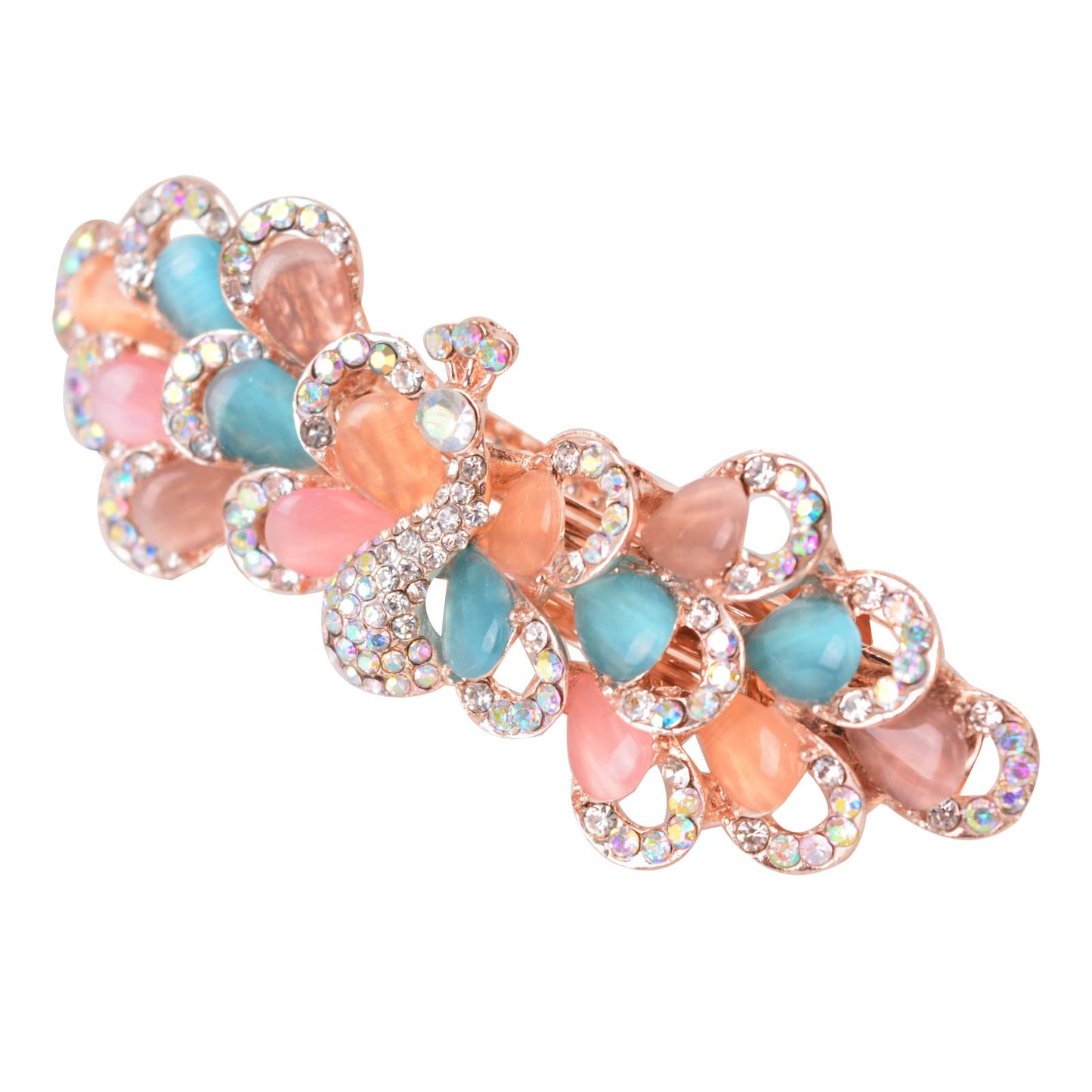 Bleiou Hair Barrette Luxury Rhinestone Hair Clips Hair Jewelry for Women Girls (Multicolor 1)