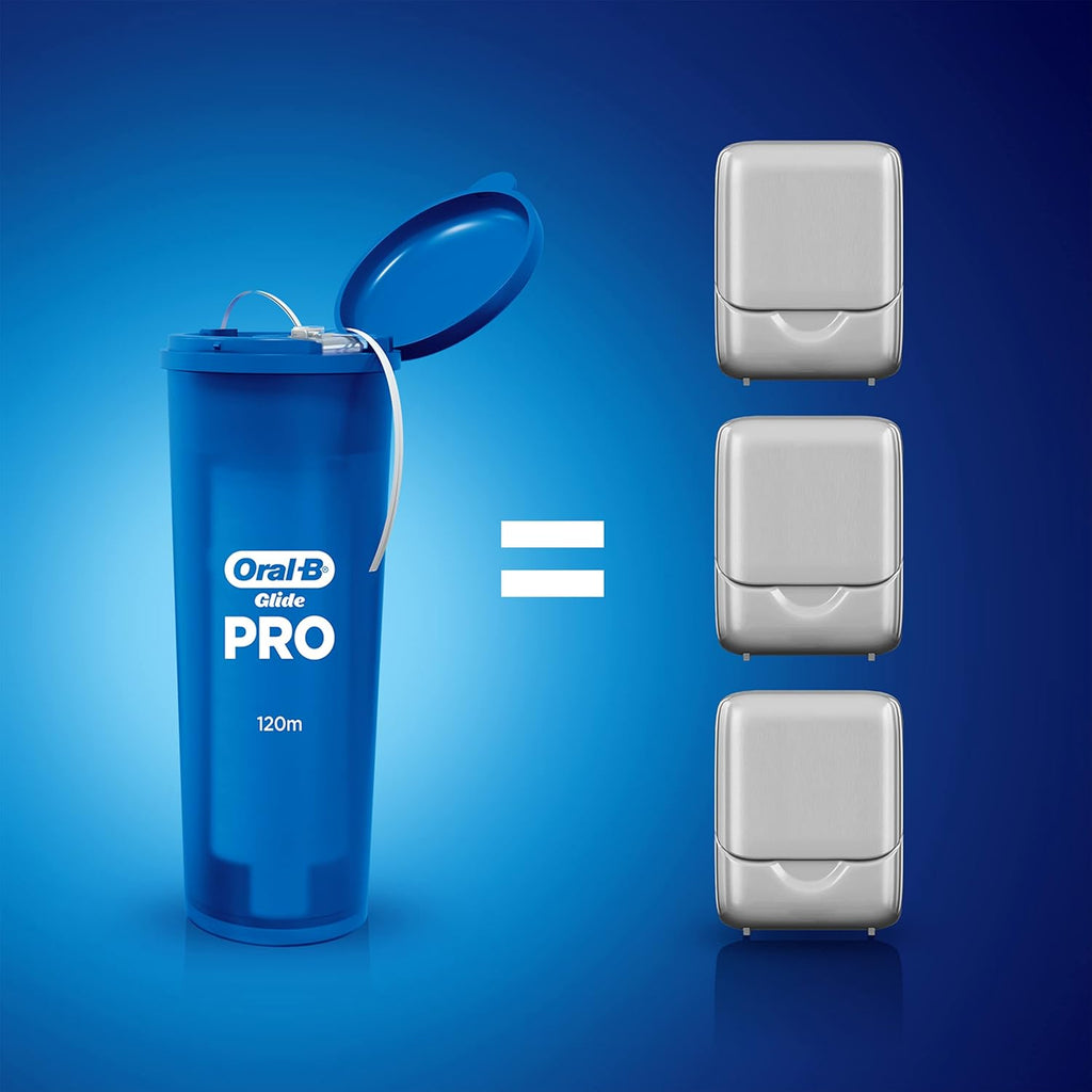Oral-B Glide PRO Refillable Dental Floss Starter Kit, 120m
