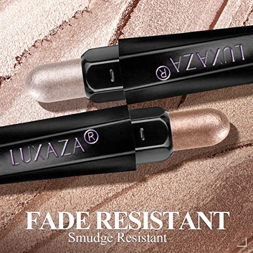 LUXAZA PRO 6-Piece Cream Eyeshadow Stick Set with Brush