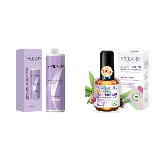 SAVILAND 16.91OZ/500ML Acrylic Liquid with 2024 Nail Primer No Lift