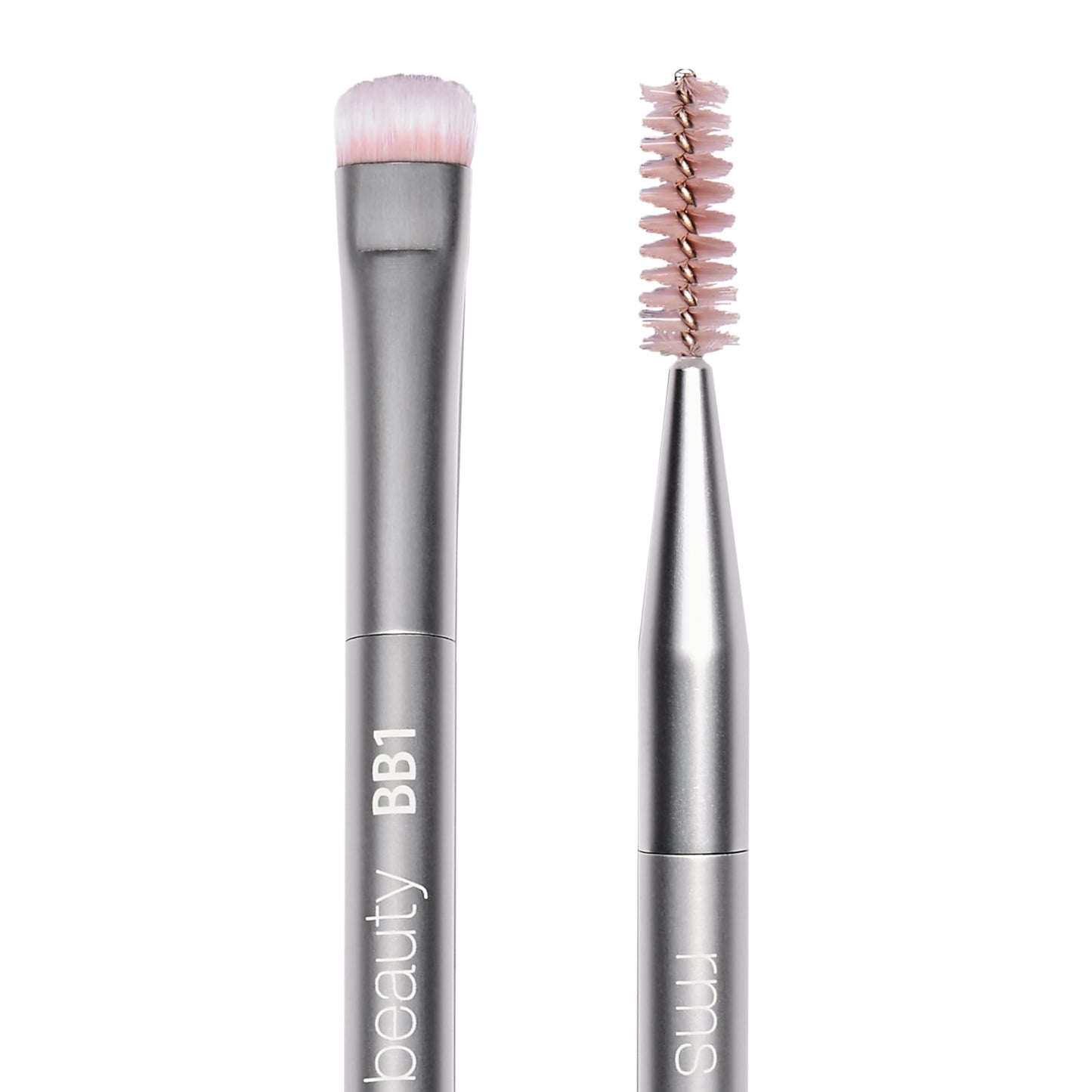 RMS Beauty Back2Brow Brush - Eyebrow Makeup Brush with Spoolie, Eyebrow Brush, Make Up Brush, Brow Brushes for Eyebrows, Eyebrow Pencil Powder Brush