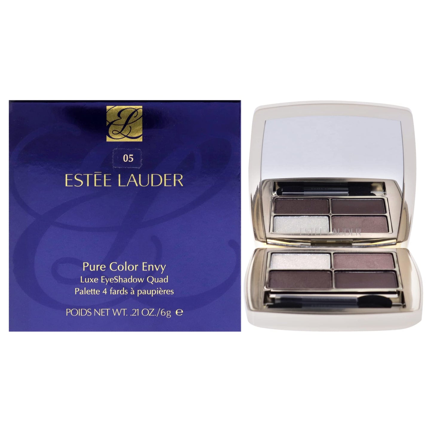 Estee Lauder Pure Color Envy Luxe Eyeshadow Quad - 05 Grey Haze Eye Shadow Women 0.21 oz