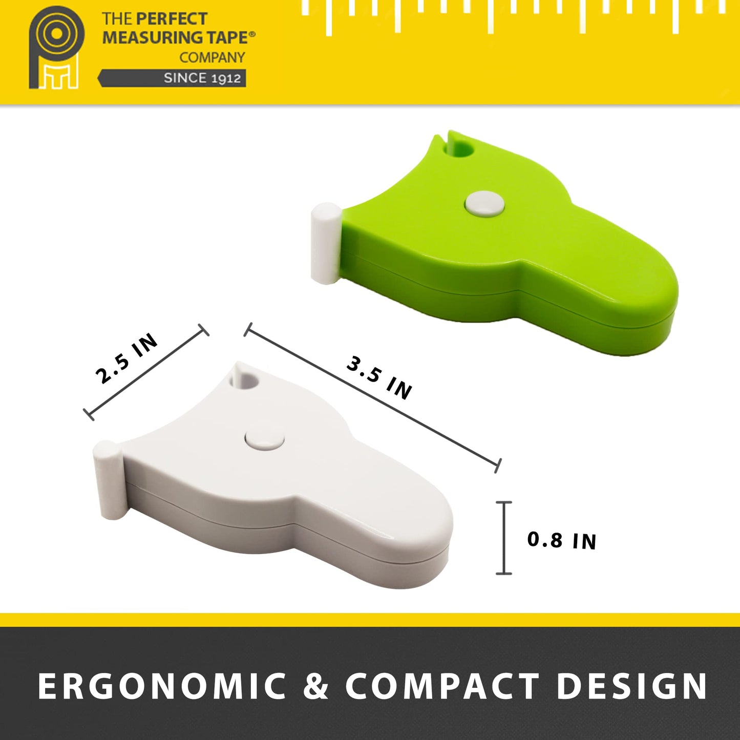 Perfect Body Tape Measure - 80 Inch Automatic Telescopic Tape Measure - Retractable Measuring Tape for Body: Waist, Hip, Bust, Arms, and More (Green - 80 inch)