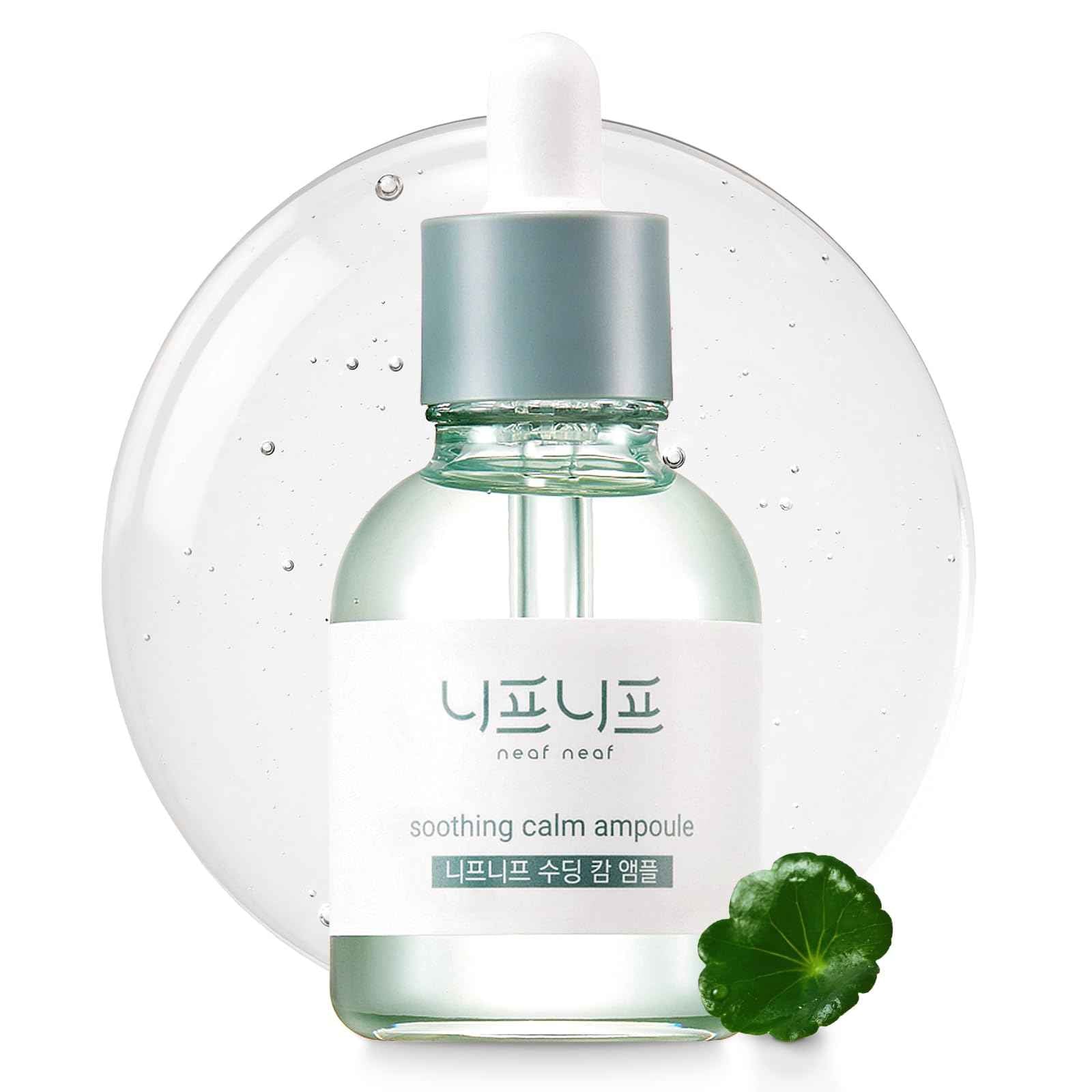 NEAF NEAF Soothing Calm Ampoule with Niacinamide, Spot Care Hyaluronic Acid, Non-Greasy, CICA Healing and Gentle Formula (30ml /1.01 oz) Radiant Serum, Korean Skincare