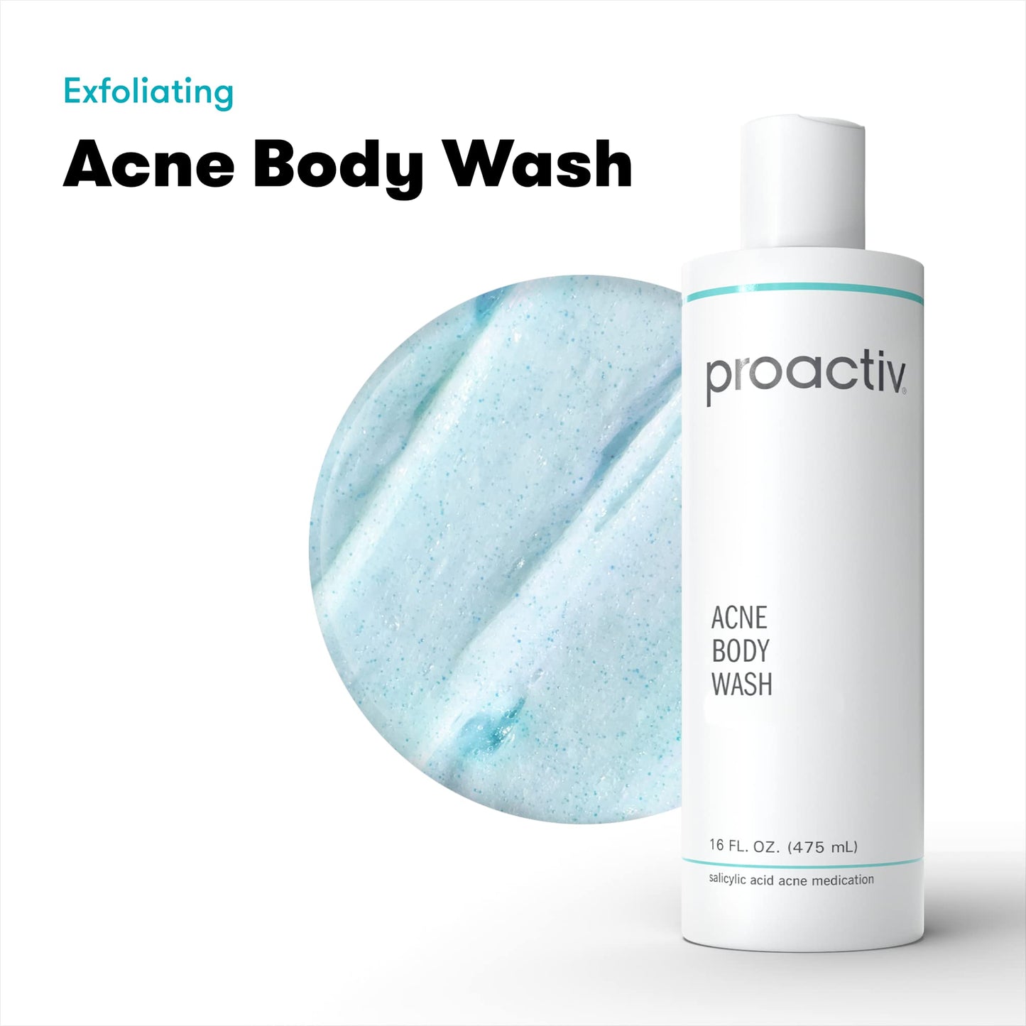 Proactiv Acne Body Wash, Gentle All-Over Cleanser, Unclogs Pores and Clears Blemishes, Salicylic Acid & Glycolic Acid Formula, Soothing Complex of Shea Butter, Vitamin E & Aloe Vera Extract, 16 Fl Oz