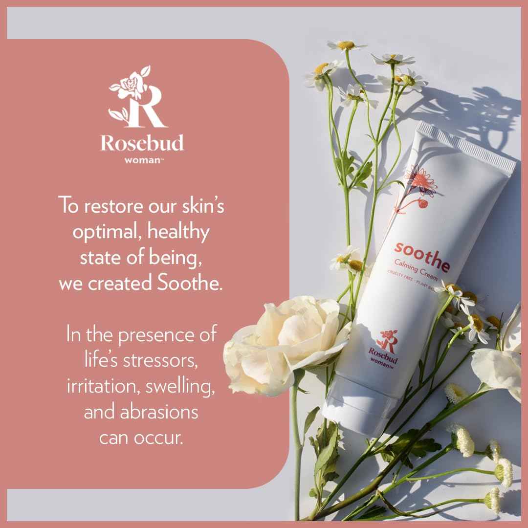 Rosebud Woman Soothe Calming Cream with Arnica & Chamomile - Soothes Itchy Skin - Dermatologist Reviewed Intimate Care for Sensitive Areas (2.7oz)