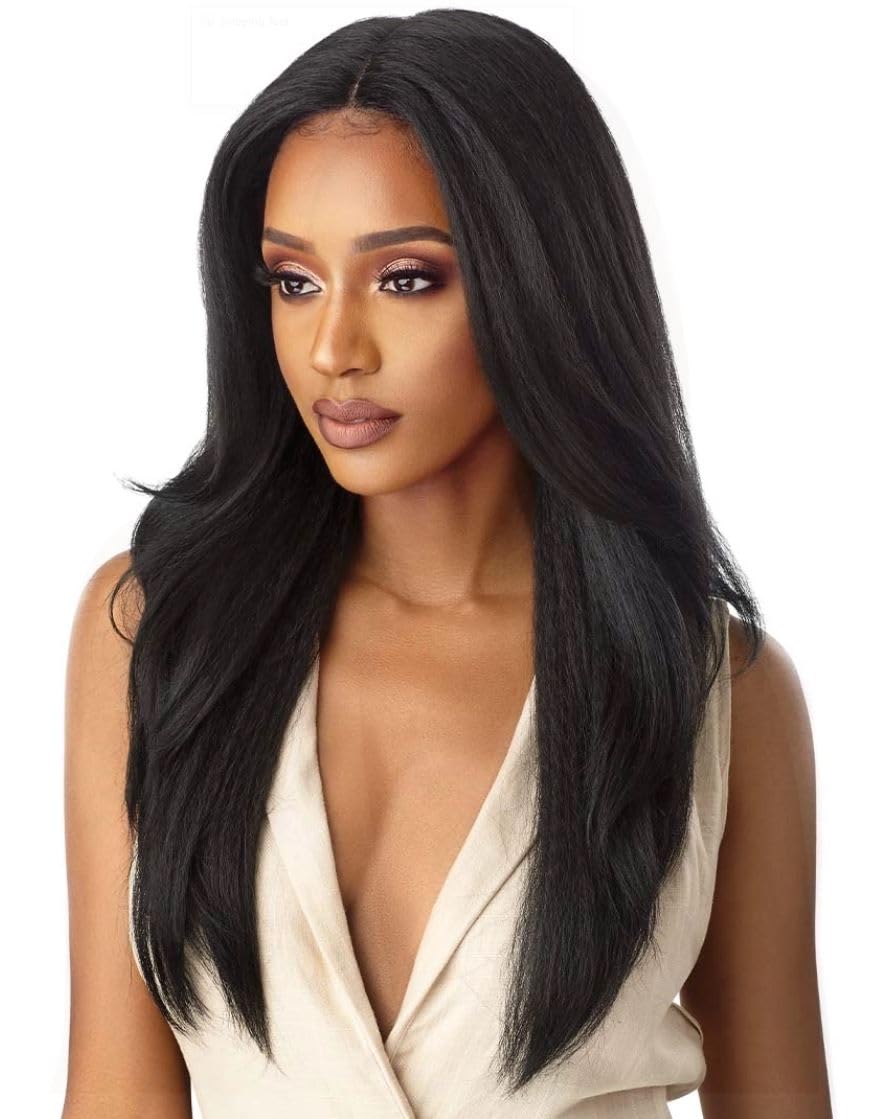 Outre Synthetic Lace Front Wig (Soft & Natural) - NEESHA 203 (Color:1 Jet Black)