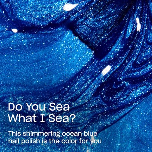 OPI Do You Sea What I Sea? Nail Lacquer – Opaque Bright Blue 0.5 fl oz