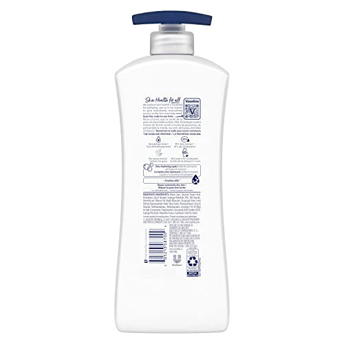 Vaseline Intensive Care Body Lotion Advanced Repair Unscented 4 ct for Dry Skin with Ultra-Hydrating Lipids and Vaseline Jelly 20.3 oz