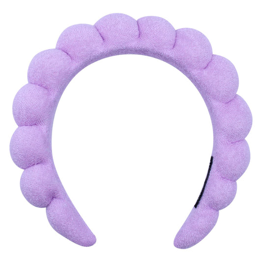 YU KUI LX 14 Knots Upgraded Spa Headband,Makeup Headband,Headband For Washing Face,Skincare Headbands,Headbands For Women Non Slip, Bubble Headband,Home Life Headband (02# Purple)