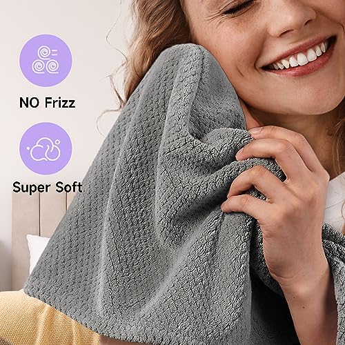 Umisleep 2 Pack Microfiber Hair Towel Wrap - 400 GSM