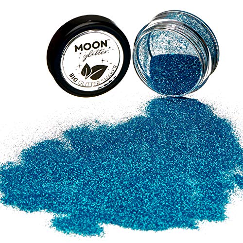 Moon Glitter Biodegradable Cosmetic Glitter Shaker 5g Blue