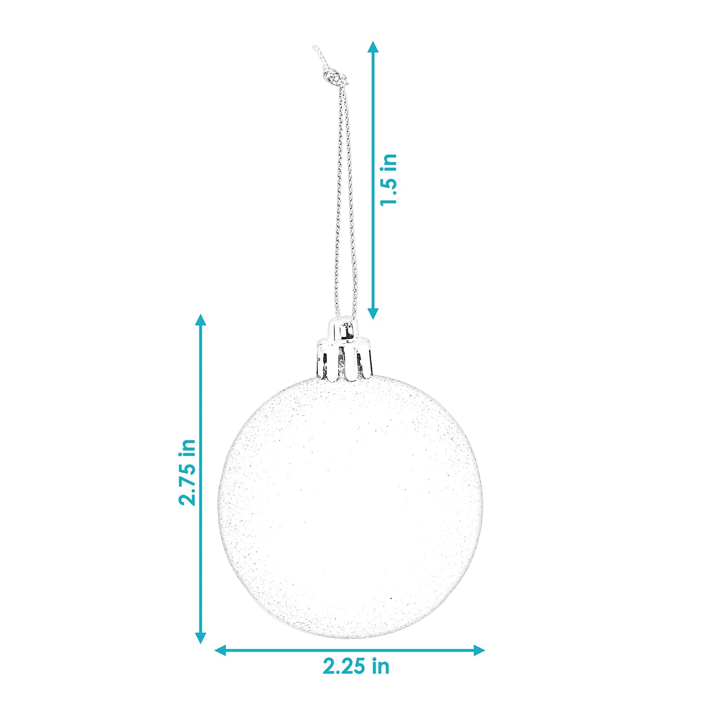 Sunnydaze Modern Holiday 50ct Christmas Ornament Balls - 5 Styles of Shatterproof Christmas Decorations for Tree