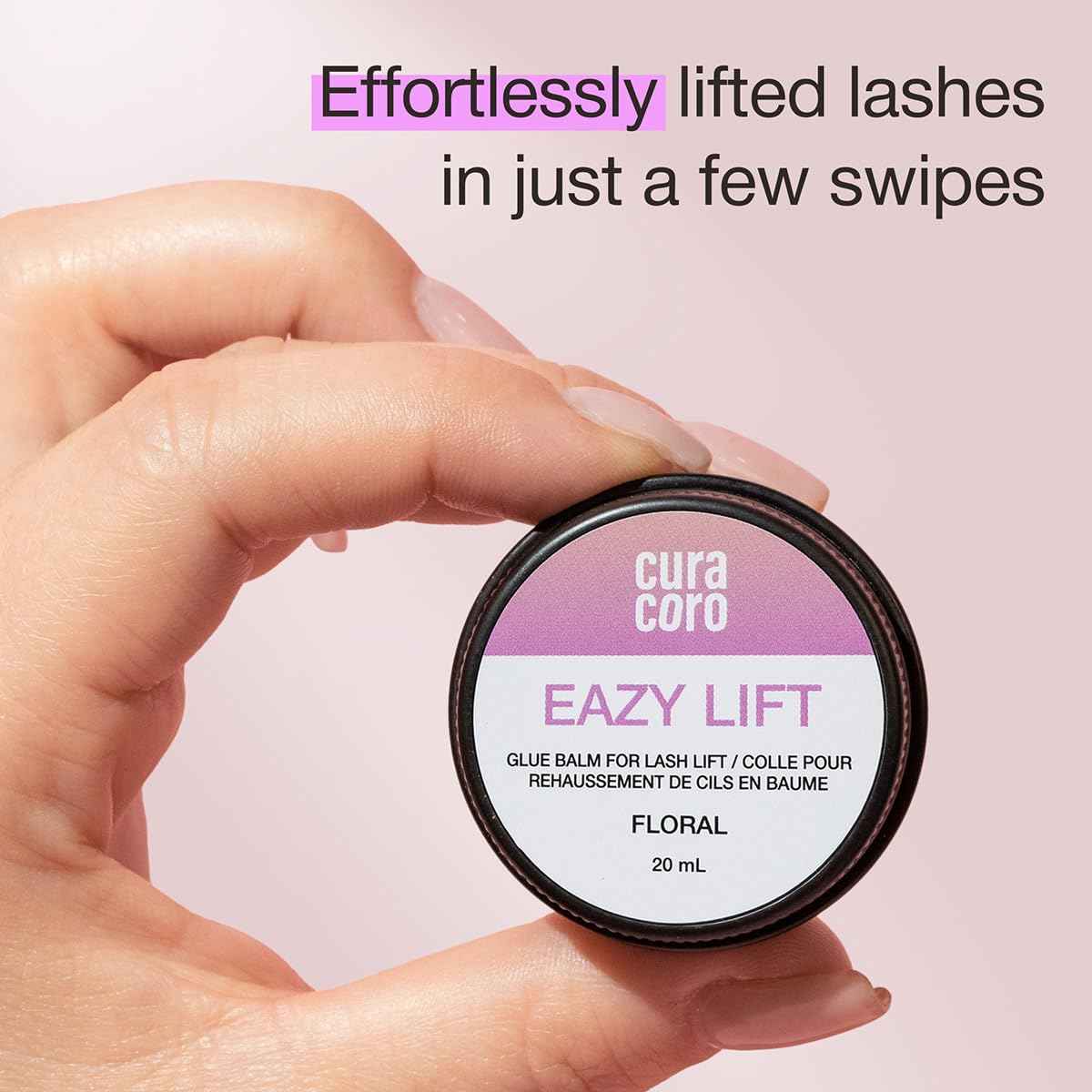 Curacoro Eazy Lash Lift Glue Balm 20ml, Nourishing Lash Lift Adhesive for Eyelash Curling & Lamination | Hydrating, Long-Lasting Lash Lift Balm