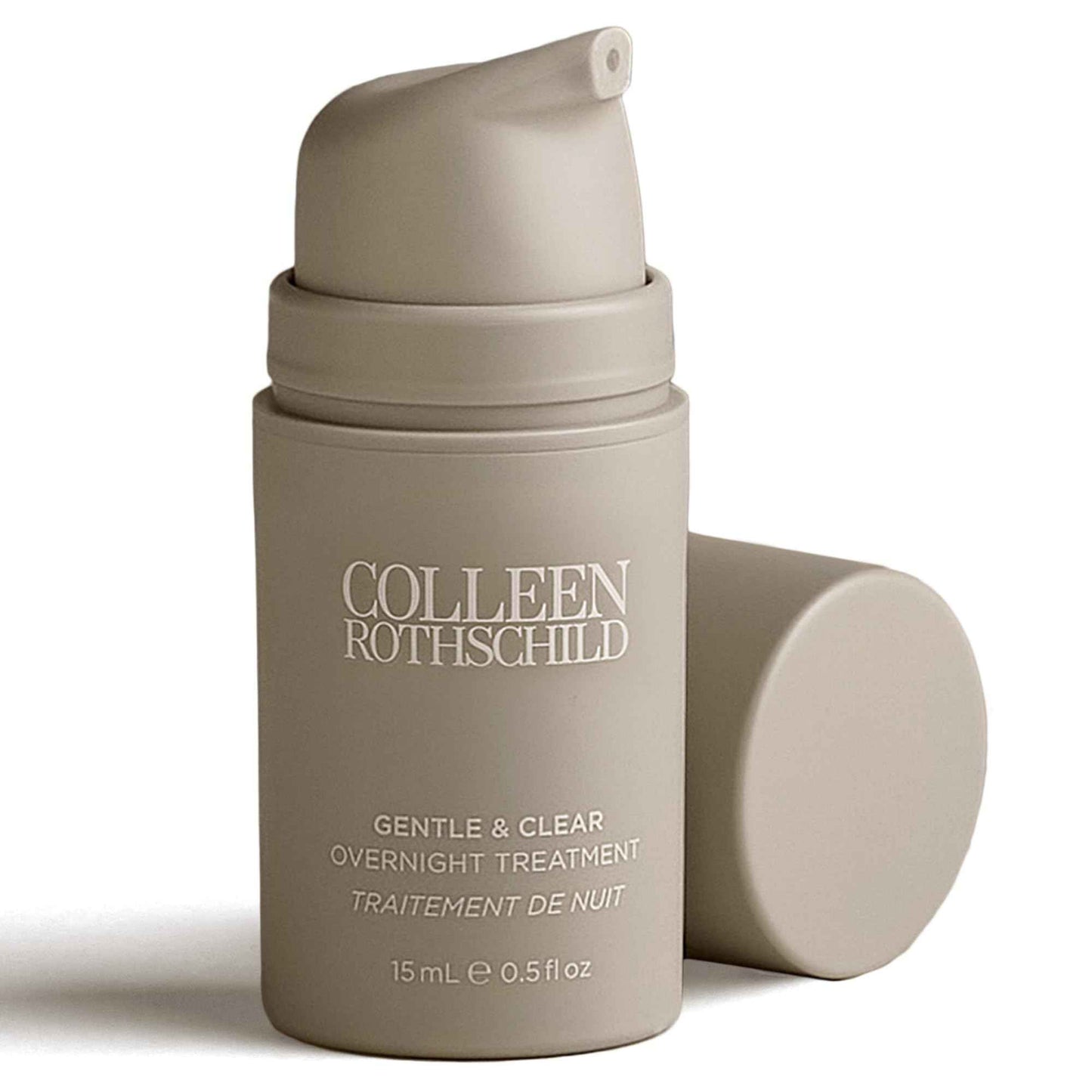 COLLEEN ROTHSCHILD Gentle & Clear Overnight Treatment | For Blemish-Prone, Sensitive & Reactive Skin | Treats & Prevents Breakouts | With Salicylic Acid & Niacinamide | Fragrance-Free (0.5 fl oz)