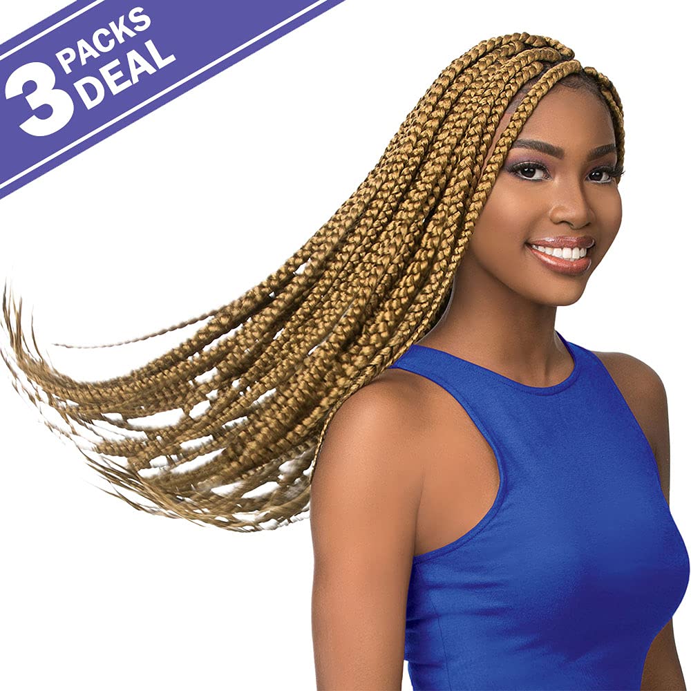 Xpression Sensationnel Synthetic Hair Braids 3X Ruwa Pre-Stretched Braid 24" (3 Packs, SM1B/60)