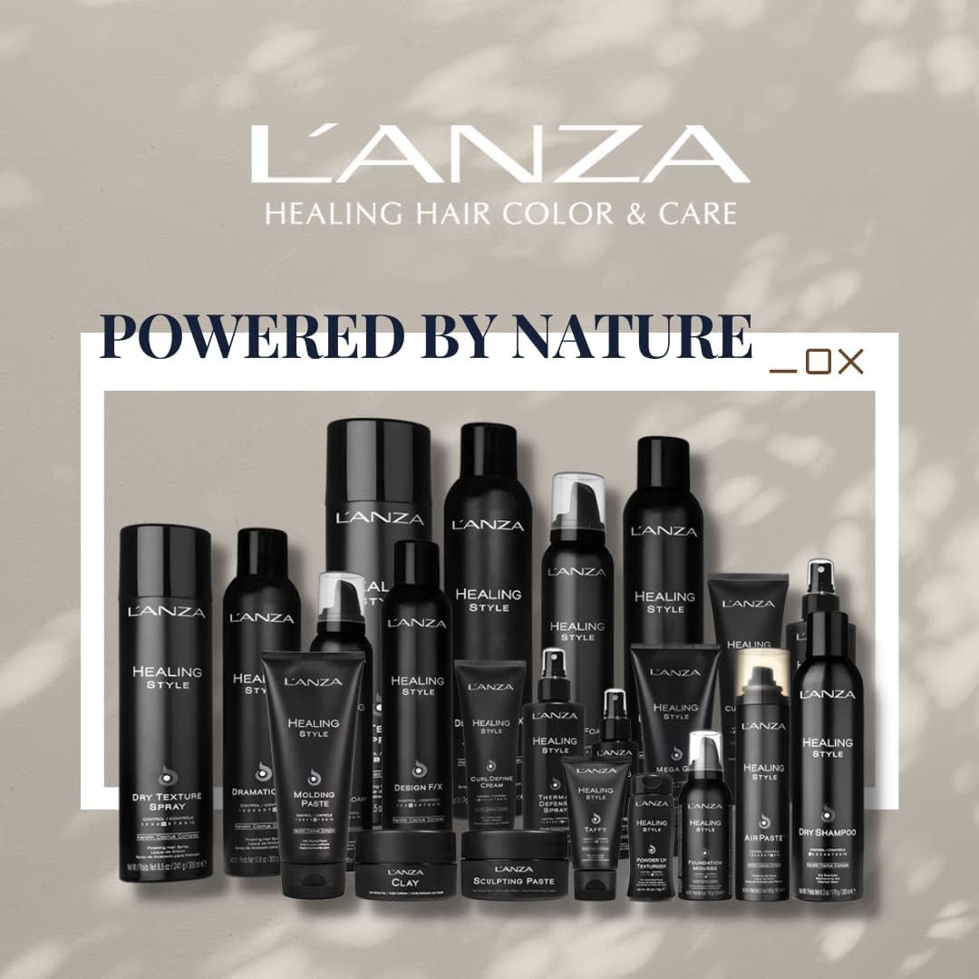 L'ANZA Healing Style Thermal Defense Spray with Strong Hold Effect - Eliminates Frizz, Detangles and Boosts Hair´s Shine, With UV and Heat Protection to prevent sun and styling damage (6.8 Fl Oz)