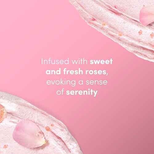 Dove Himalayan Salt & Rose Oil Body Scrub Exfoliates and Deeply Nourishes for Smooth, Radiant Skin 15 oz