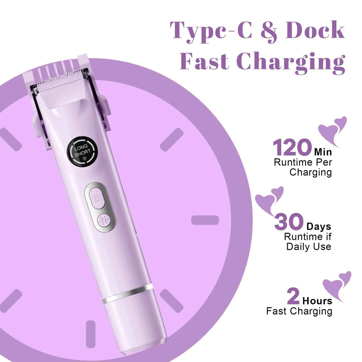 4-in-1 Waterproof Electric Bikini Trimmer & Body Hair Trimmer& Electric Razors for Shaving Woman- Rechargeable Shaver - IP7-compact for Travel