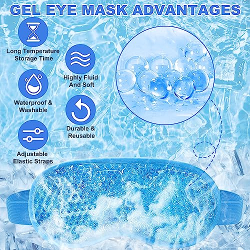 Reusable Gel Eye Mask - Hot Cold Therapy for Puffiness & Migraine