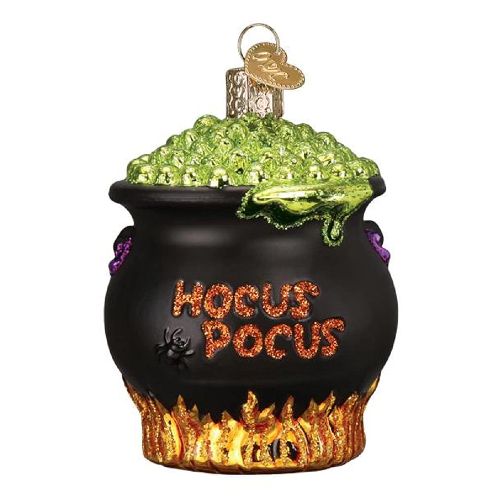 Old World Christmas Ornaments Halloween Cauldron Glass Blown Ornaments for Christmas Tree