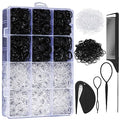 2200 Elastic Hair Bands with Styling Tools & Organizer Box