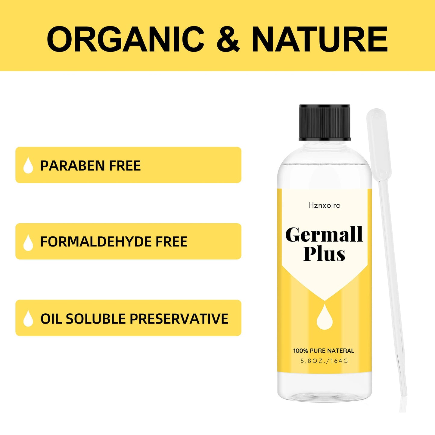 5.8 oz Liquid Germall Plus Preservative - Clear Liquid - Excellent Broad Spectrum Natural Preservative