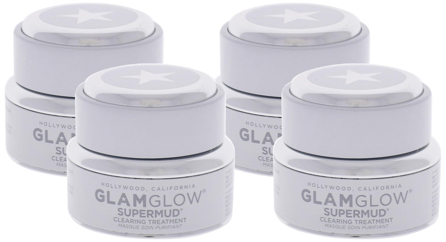 Glamglow Supermud Clearing Treatment, 0.5 Oz (Pack of 4)